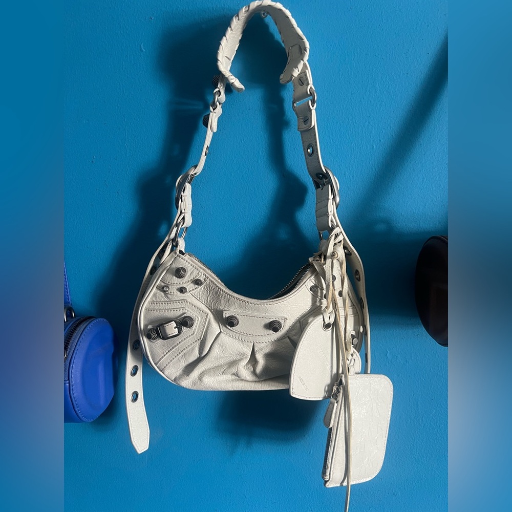 Balenciaga White Le Cagole XS Bag